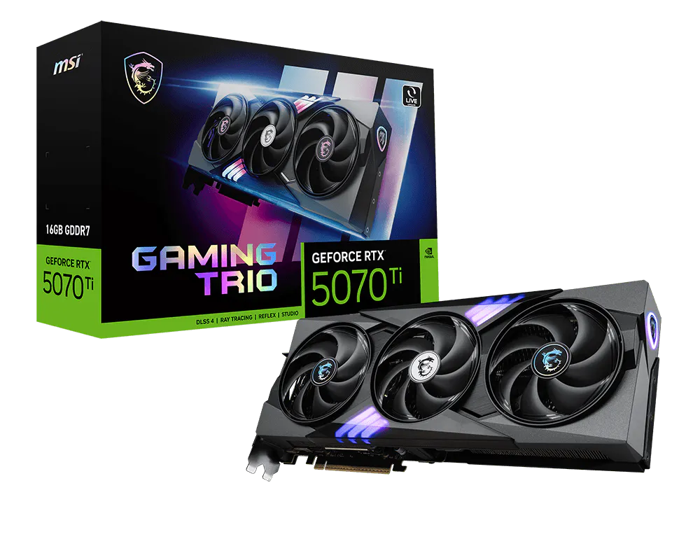 MSI GeForce RTX 5070 Ti 16G GAMING TRIO PLUS